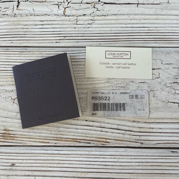 Louis Vuitton Vernis Zippy Wallet Amarante M93522 - Picture 3 of 13